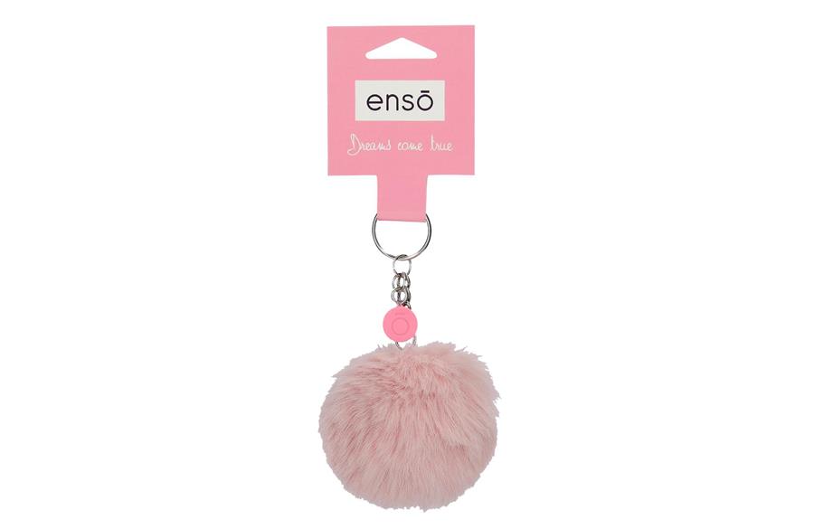 Pufnice privezak za ključeve Enso | powder pink | A