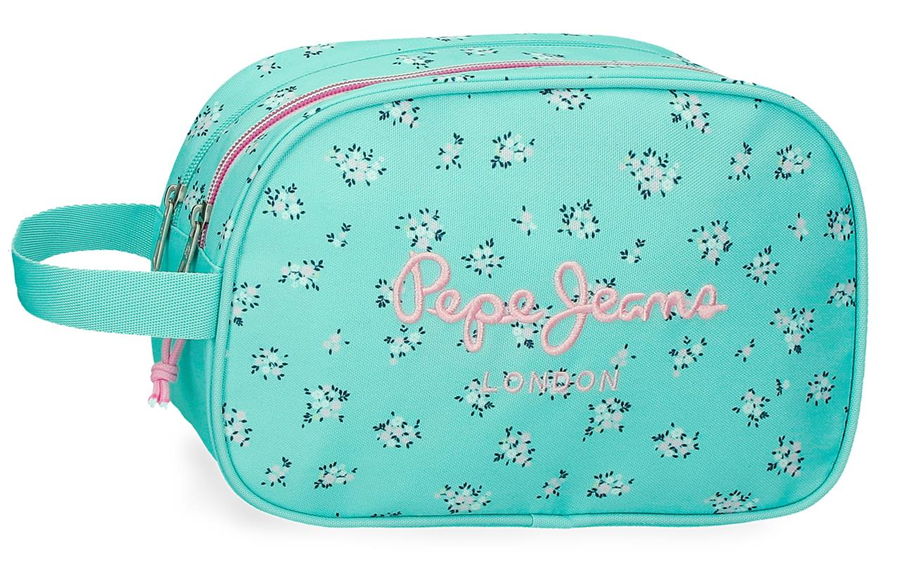 Nora ženski neseser sa 2 pregrade Pepe Jeans | tirkizna