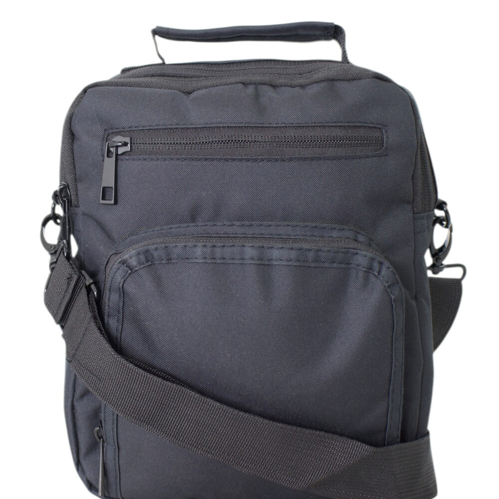 Muška torba na rame JBMB21 | crna | 19x25x10 cm