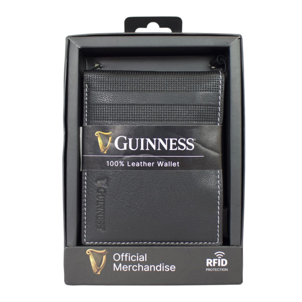 Muški novčanik JBGNW08 Guiness | crni | RFID | 12x9x2 cm